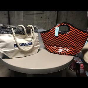 Cooler tote and Barbados bag
